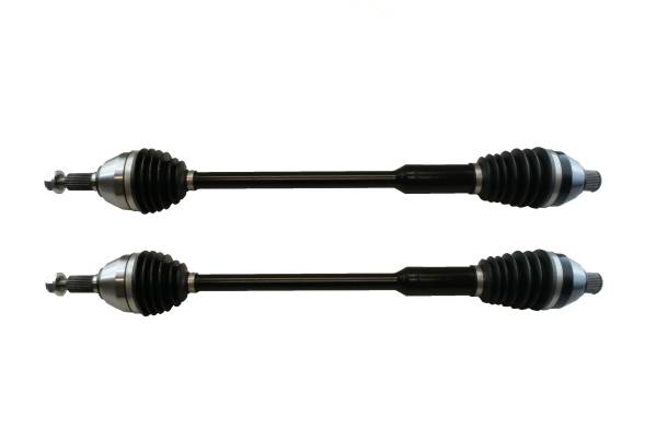 MONSTER AXLES - Monster XP Series Rear CV Axles for Polaris 1334561 RZR PRO R R4 2022-2026 Left and Right Telescoping Built Tough 4340 Chromoly Steel Direct Fit Factory Length with 4" of Travel