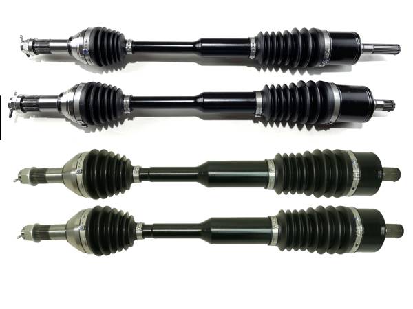 MONSTER AXLES - Monster XP Series Full CV Axle Set for Can-Am 705402030 705402031 705502552 Front & Rear Telescoping Built Tough 4340 Chromoly Steel Direct Fit Factory Length with 4" of Travel