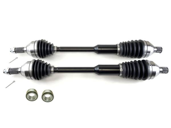 Monster Axles - Monster XP Series Rear CV Axles & Brgs for Can-Am 705502154 Left & Right Telescoping Built Tough 4340 Chromoly Direct Fit Factory Length with 4" of Travel