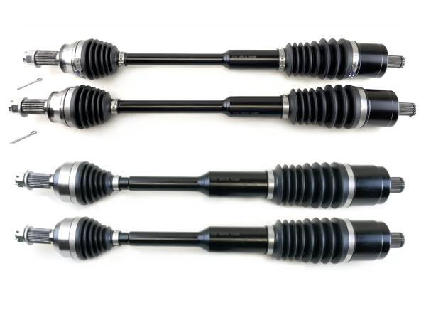 MONSTER AXLES - Monster XP Series Full CV Axle Set for Polaris 1333263 1333081 Front & Rear Telescoping Built Tough 4340 Chromoly Steel Direct Fit Factory Length with 4" of Travel