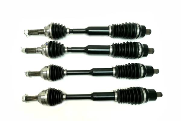 MONSTER AXLES - Monster XP Series Full CV Axle Set for Polaris 1333238 1333069 Front & Rear Ranger EV LSV LEV 2015-2022 Telescoping Built Tough 4340 Chromoly Steel Factory Length with 4" of Travel