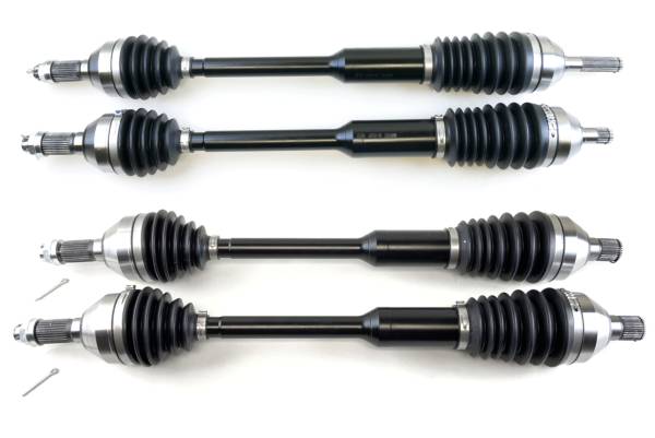 Monster Axles - Monster XP Series Full CV Axle Set for Can-Am 705401686 705401687 705502154 Front & Rear Telescoping 4340 Chromoly Factory Length with 4" of Travel