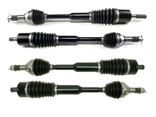 Monster Axles - Monster XP Series Full CV Axle Set for Can-Am 705402873 705402874 705502552 Front & Rear Telescoping Built Tough 4340 Chromoly Steel Direct Fit Factory Length with 4" of Travel