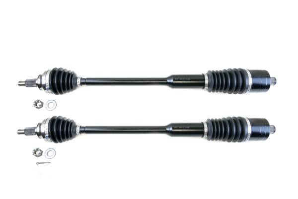 MONSTER AXLES - Monster XP Series Rear CV Axles for Polaris 1334060 Left & Right RZR XP XP4 Turbo S Telescoping Built Tough 4340 Chromoly Steel Direct Fit Factory Length with 4" of Travel