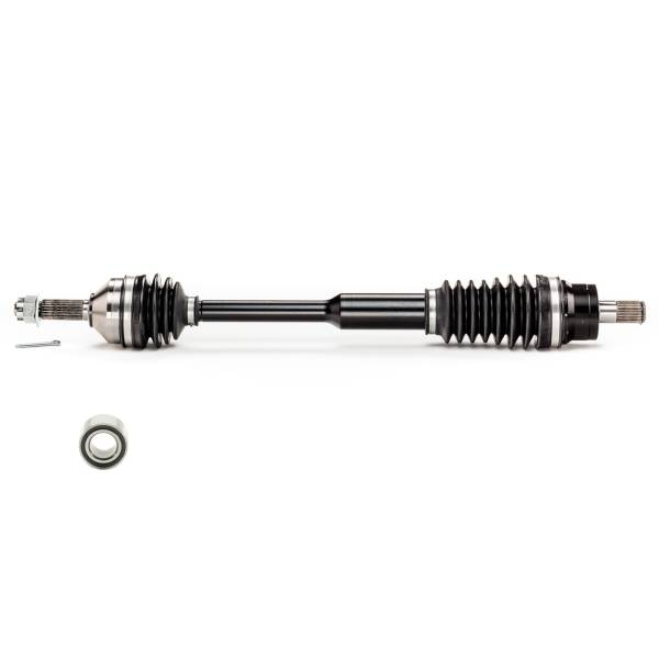 MONSTER AXLES - Monster XP Series Front CV Axle & Brg for Kawasaki 59266-0037 59266-0028 Telescoping Built Tough 4340 Chromoly Steel Direct Fit Factory Length with 4" of Travel