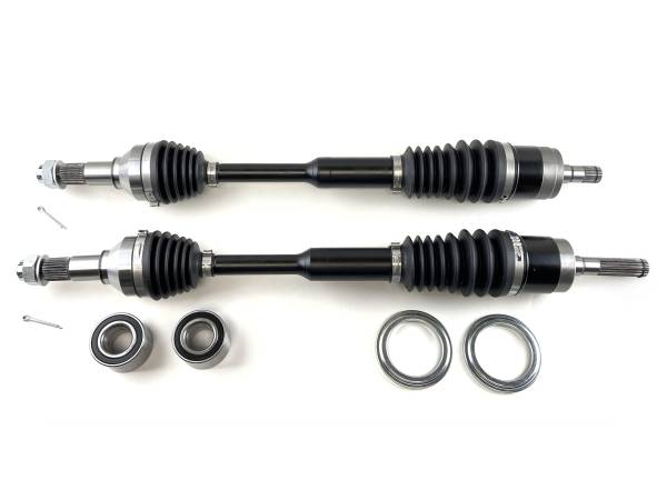 MONSTER AXLES - Monster XP Series Front CV Axles & Brgs for Can-Am 705400952 705400953 Left & Right Telescoping Built Tough 4340 Chromoly Steel Direct Fit Factory Length with 4" of Travel