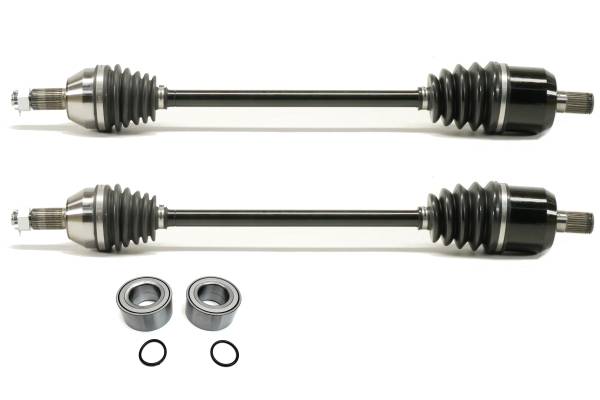 MONSTER AXLES - Monster XP Series Rear CV Axles & Brgs for Honda Talon 1000R 2019-2021 Left & Right Telescoping Built Tough 4340 Chromoly Steel Direct Fit Factory Length with 4" of Travel
