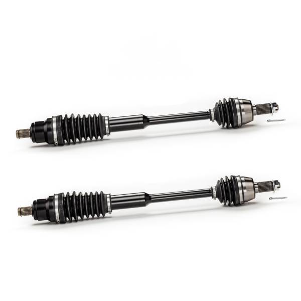 MONSTER AXLES - Monster XP Series Front CV Axles for Polaris 1332856 Left & Right Ranger 500 700 800 Telescoping Built Tough 4340 Chromoly Steel Direct Fit Factory Length with 4" of Travel Left & Right