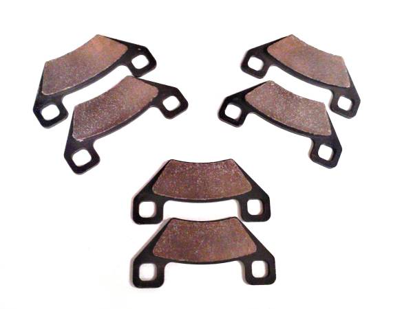 Monster Axles - Monster Performance Full Brake Pad Set for for Arctic Cat 1436-420 1502-694 1402-929 Front & Rear Quiet Braking Low-Dust All-Weather Quality Tested