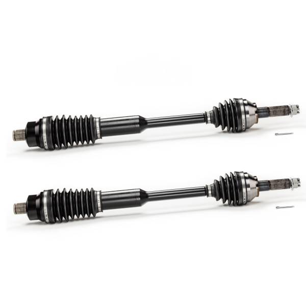 MONSTER AXLES - Monster XP Series Rear CV Axles for Polaris 1332960 Left & Right RZR 900 XP 900 4 900 2011 2012 2013 2014 Telescoping Built Tough 4340 Chromoly Steel Factory Length with 4" of Travel