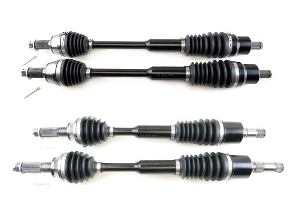 MONSTER AXLES - Monster XP Series Full CV Axle Set for Polaris 1332858 1332894 1332895 Telescoping Built Tough 4340 Chromoly Steel Direct Fit Factory Length with 4" of Travel