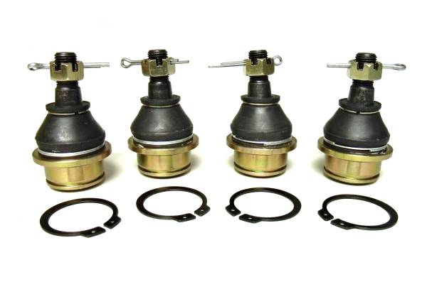 ATV Parts Connection - Precision Full Ball Joint Set for Kawasaki 59266-1139 92033-1262 59266-0014 Upper & Lower Set of 4 Exact Fit Corrosion Resistant Low-Friction Pre-Greased ATVPC
