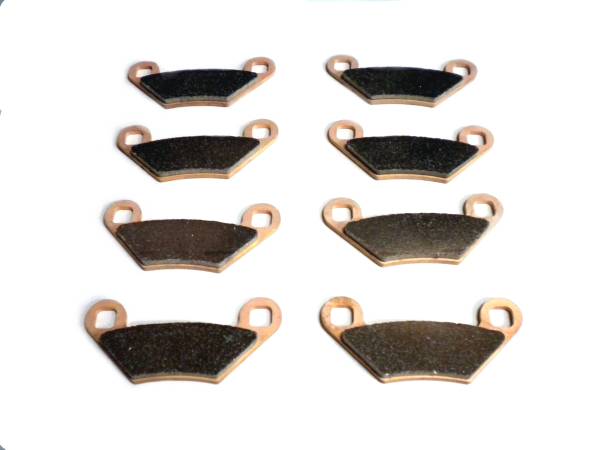 ATV Parts Connection - Monster Performance Full Brake Pad Set for Polaris Scrambler 850 1000 & Sportsman 1000 2014-2017 Front & Rear Quiet Braking Low-Dust All-Weather Quality Tested