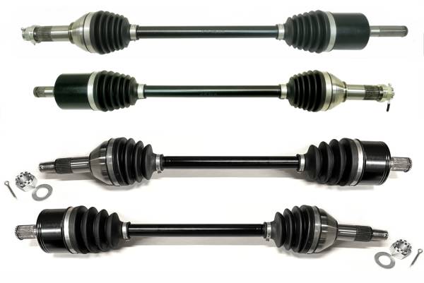 ATV Parts Connection - Precision Full CV Axle Set for Can-Am 705402873 705402874 705502552 Front & Rear Quality Tested Heat-Treated 4140 Chromoly Steel Exact Fit ATVPC