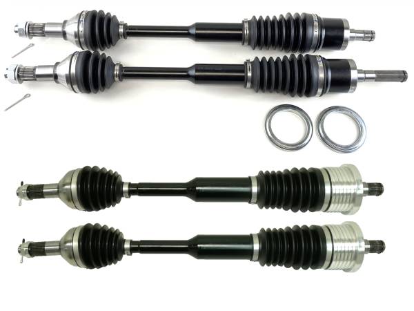 Monster Axles - Monster XP Series Full CV Axle Set for Can-Am Maverick XC XXC 1000 2016-2018 Front & Rear Telescoping Built Tough 4340 Chromoly Steel Direct Fit Factory Length with 4" of Travel