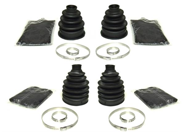 ATV Parts Connection - CV Boot Set for Kawasaki Brute Force 650i 750i 2009-2022 Front Inner & Outer Abrasion Resistant Heavy Duty Thicker Gauge Enhanced Rigidity Quality Grease Complete Kit ATVPC