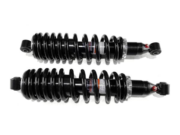 MONSTER AXLES - Monster Performance Front Shocks for Honda 51400-HL5-C21 Pioneer 500 2017-2021 Left & Right Monotube Dual-Rate Responsive Handling Quality Tested Gas-charged Anti-foam Anti-shear Adjustable