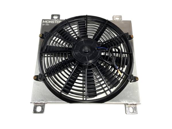 MONSTER AXLES - Monster Performance Radiator Fan for Kawasaki 59502-0610 Optimal Airflow Consistent Performance Long-Life Motor Quiet Operation Balanced Blades Corrosion Resistant