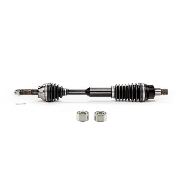 Monster Axles - Monster XP Series Rear CV Axle & Brgs for Polaris 1332883 RZR 4 800 RZR S 800 Telescoping Built Tough 4340 Chromoly Steel Direct Fit Factory Length with 4" of Travel
