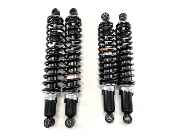 ATV Parts Connection - Precision Full Shock Set for Honda Foreman 450 1998-2003 Front & Rear Exact Fit Quality Tested Gas-Charged Smooth Ride Twin Tube Multi-Lip Seals Anti-Foam Anti-Shear ATVPC