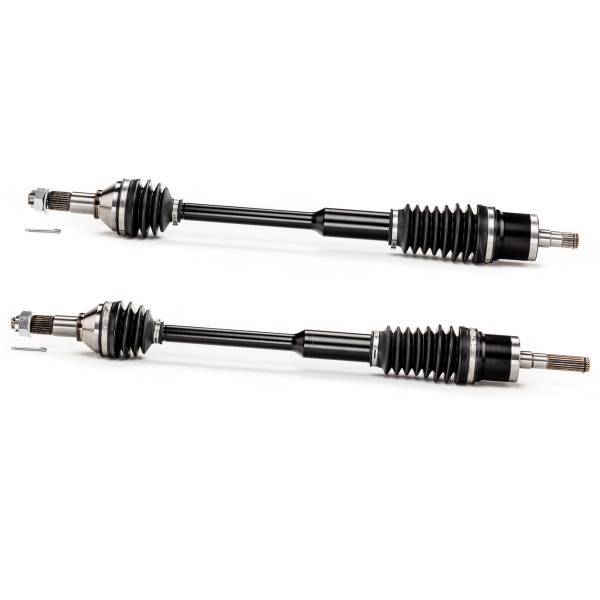 MONSTER AXLES - Monster XP Series Front CV Axles for Can-Am 705401235 705401236 Left & Right Telescoping Built Tough 4340 Chromoly Steel Direct Fit Factory Length with 4" of Travel