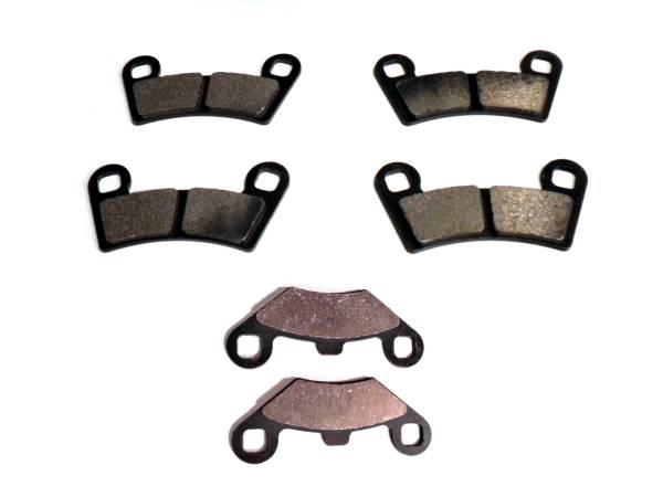 ATV Parts Connection - Monster Performance Full Brake Pad Set for Polaris Outlaw 450 S 2008-2010 & Outlaw 525 S/IRS 2007-2011 Front & Rear Quiet Braking Low-Dust All-Weather Quality Tested