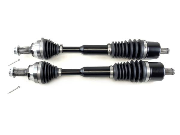 Monster Axles - Monster XP Series Front CV Axles for Polaris 1333802 Left & Right Sportsman & Scrambler 850 1000 48" Telescoping Built Tough 4340 Chromoly Steel Direct Fit Factory Length with 4" of Travel