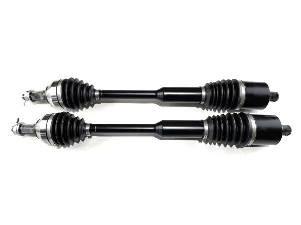 MONSTER AXLES - Monster XP Series Front CV Axles for Polaris 1334389 Left & Right RZR PRO XP XP4 Telescoping Built Tough 4340 Chromoly Steel Direct Fit Factory Length with 4" of Travel