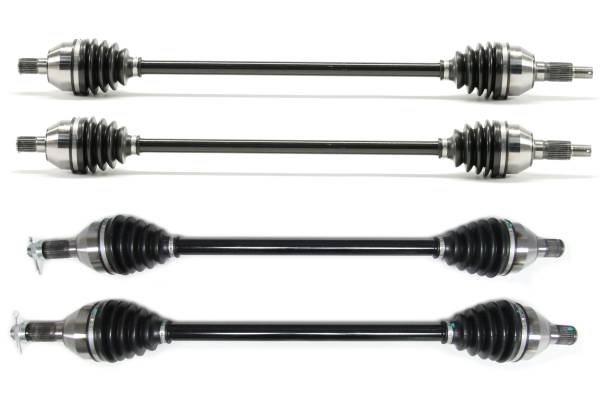ATV Parts Connection - Precision Full CV Axle Set for Can-Am 705402048 705502362 Front & Rear Quality Tested Heat-Treated 4140 Chromoly Steel Exact Fit ATVPC