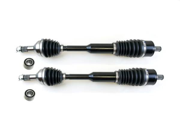 MONSTER AXLES - Monster XP Series Rear CV Axles & Brgs for Can-Am 705502406 Left & Right Telescoping Built Tough 4340 Chromoly Steel Direct Fit Factory Length with 4" of Travel