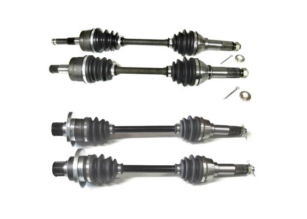ATV Parts Connection - Precision Full CV Axle Set for Yamaha Grizzly 660 4x4 2002 Front & Rear Quality Tested Heat-Treated 4140 Chromoly Steel Exact Fit ATVPC