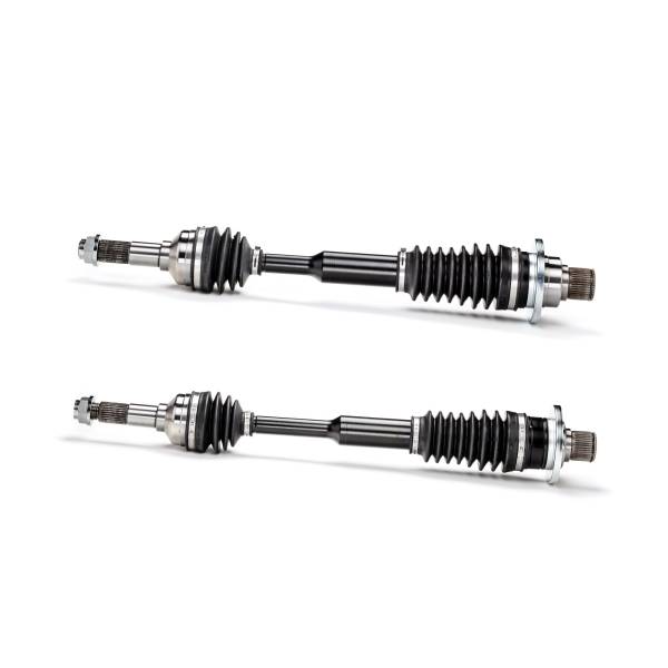 Monster Axles - Monster XP Series Rear CV Axles for Yamaha Rhino 450 & 660 2004-2009 Left & Right Telescoping Built Tough 4340 Chromoly Steel Direct Fit Factory Length with 4" of Travel