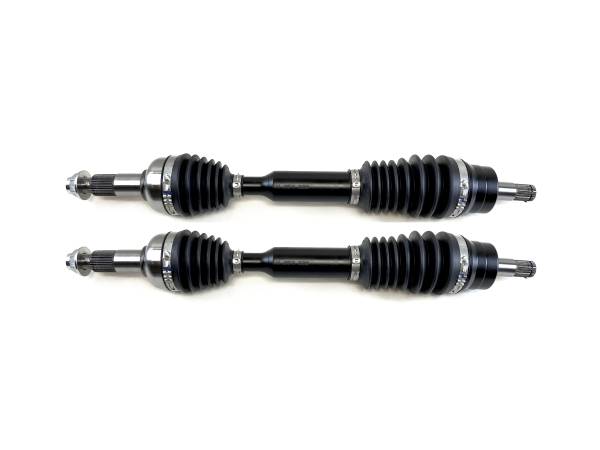MONSTER AXLES - Monster XP Series Front CV Axles for Yamaha Grizzly 700 2016-2023 Left & Right Telescoping Built Tough 4340 Chromoly Steel Direct Fit Factory Length with 4" of Travel