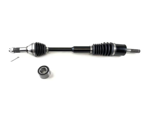 Monster Axles - Monster XP Series Front Left CV Axle & Brg for Can-Am 705401802 Telescoping Built Tough 4340 Chromoly Steel Direct Fit Factory Length with 4" of Travel