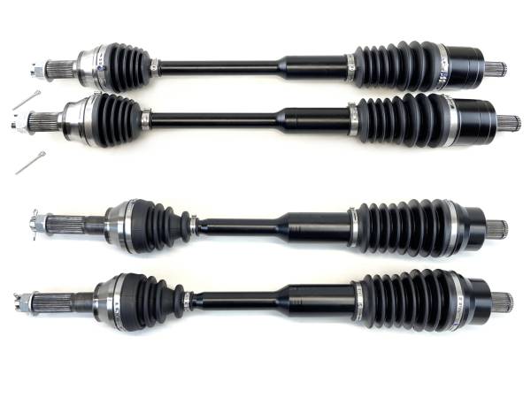 MONSTER AXLES - Monster XP Series Full CV Axle Set for Polaris 1333681 1332947 Front & Rear ACE 900 2017 2018 2019 Telescoping Built Tough 4340 Chromoly Steel Direct Fit Factory Length with 4" of Travel