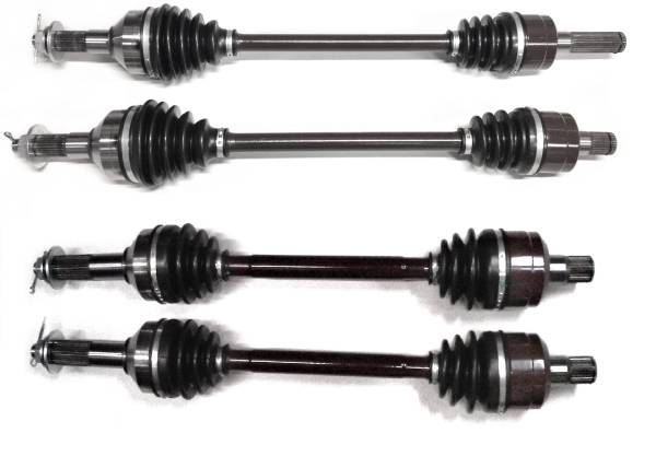 ATV Parts Connection - Precision Full CV Axle Set for Kawasaki 59266-0047 59266-0048 59266-0046 Front & Rear Quality Tested Heat-Treated 4140 Chromoly Steel Exact Fit ATVPC