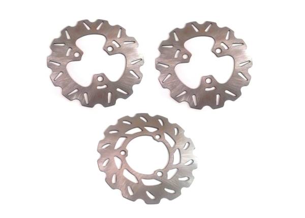ATV Parts Connection - Performance Full Brake Rotor Set for Honda 45251-HN1-003 43251-HP1-003 Front & Rear Optimal Braking Quality Tested Quiet Operation Precision Balanced Corrosion Resistant ATVPC