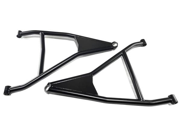 MONSTER AXLES - Monster Performance A-Arms for Can-Am Maverick X3 Turbo R & RR 72" 2019-2025 Precision Machined 4130 Chromoly Steel Heavy Duty Set of 4 Black Powder Coat