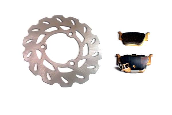 ATV Parts Connection - Rear Brake Rotor & Pads for Honda TRX450R & TRX450ER 2x4 2004-2014