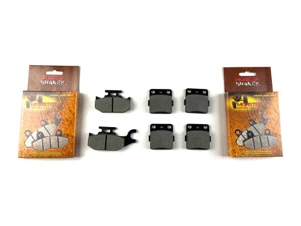Monster Axles - Monster Brake Pad Set for Yamaha Grizzly Kodiak & Wolverine 400 450
