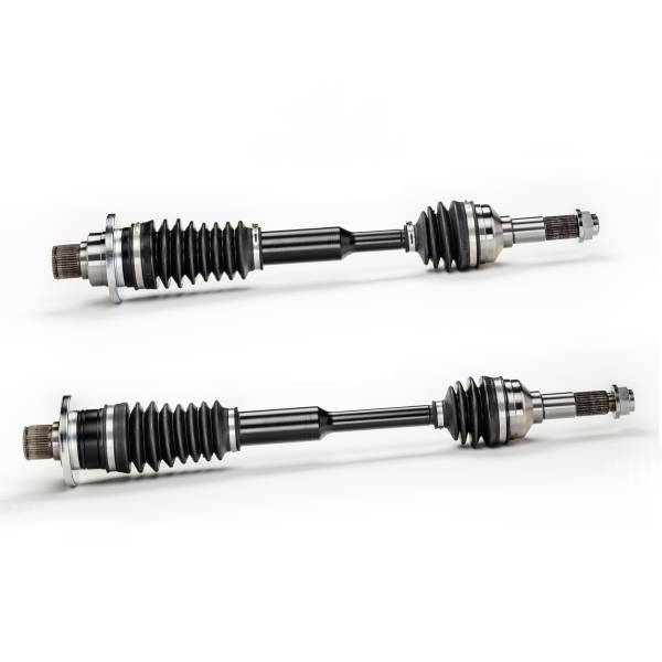 MONSTER AXLES - Monster XP Series Rear CV Axles for Yamaha Rhino 700 2008-2013 Left & Right Telescoping Built Tough Fits Stock Setups up to 4" of Lift