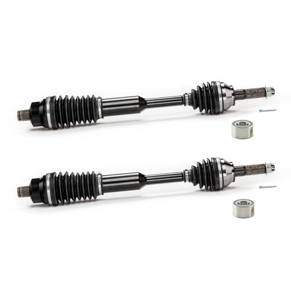 MONSTER AXLES - Monster XP Series Rear CV Axles & Brgs for Polaris 1332878 Left & Right Ranger 500 800 Telescoping Built Tough Fits Stock Setups up to 4" of Lift