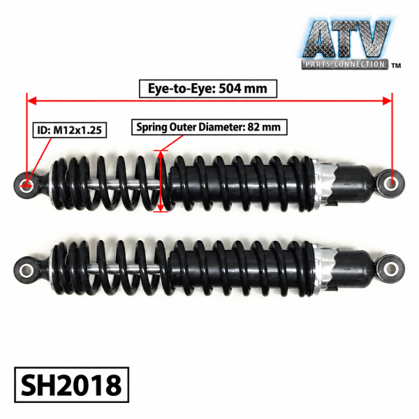 ATV Parts Connection - Front Shocks for Honda Rubicon 500 2001-2004