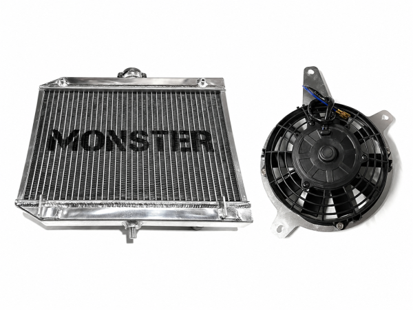 MONSTER AXLES - Monster Performance Radiator & Fan Set for Suzuki King Quad 450 500 700 750