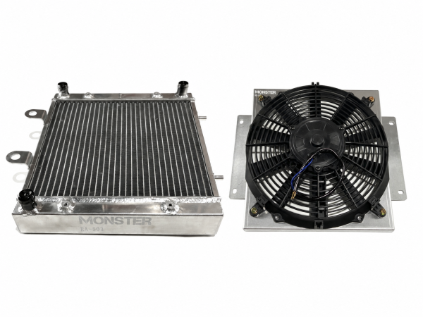 MONSTER AXLES - Monster Performance Radiator & Fan Set for Polaris 1240520 1240152 2411330