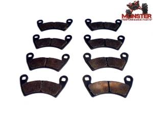 ATV Parts Connection - Monster Brakes Set of Brake Pads replacement for Polaris 2203747, 2205949 - Image 1
