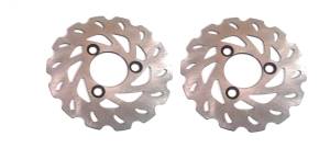 ATV Parts Connection - Front Brake Rotors with Pads for Suzuki QuadRacer 450 2006-2007 - Image 2
