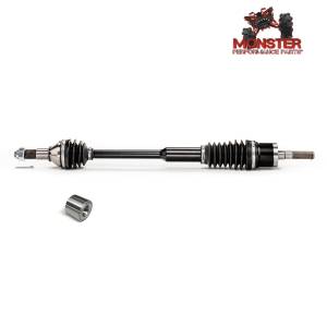 MONSTER AXLES - Monster Front Right Axle with Bearing for Can-Am Maverick 1000 13-18, XP Series - Image 1