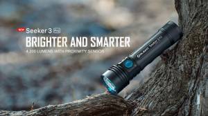 Olight - Olight Seeker 3 Pro Handheld Flashlight 4,200 Lumen- Black - Image 12