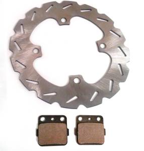 ATV Parts Connection - Rear Brake Rotor with Pads for Honda SporTrax TRX400EX 99-08 & TRX400X 09-14 - Image 1